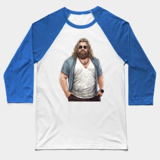 Fat Thor Dude Baseball T-Shirt